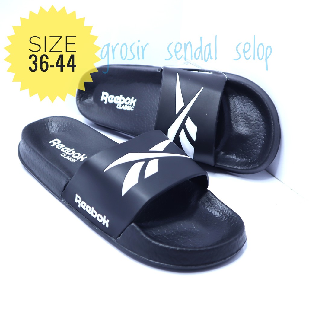 Sendal selip on import wanita pria reebok classic slup Sendal selip on import wanita pria reebok classic slup