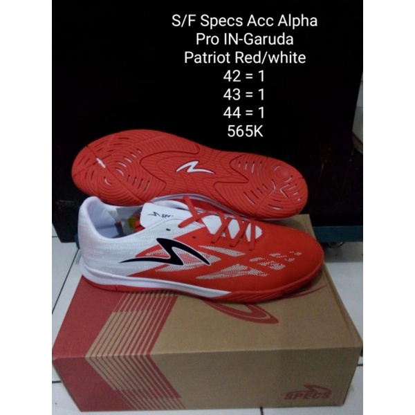 Specs Alpha Pro in Garuda
