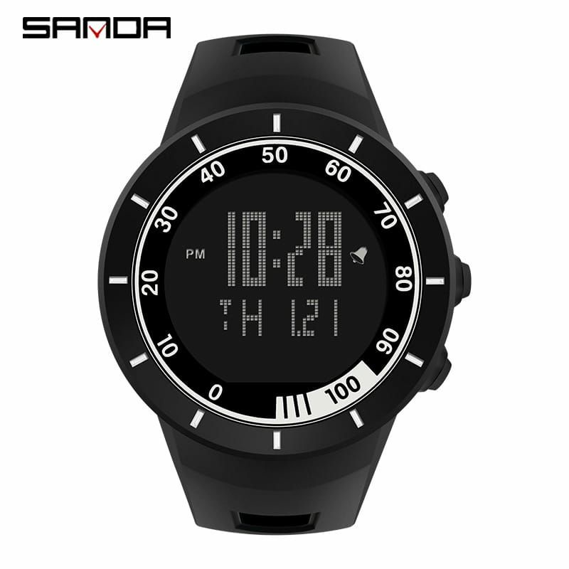 VIRAL SANDA 9001 Jam Tangan Pria Digital EL Backlight Sport Watch Anti Air