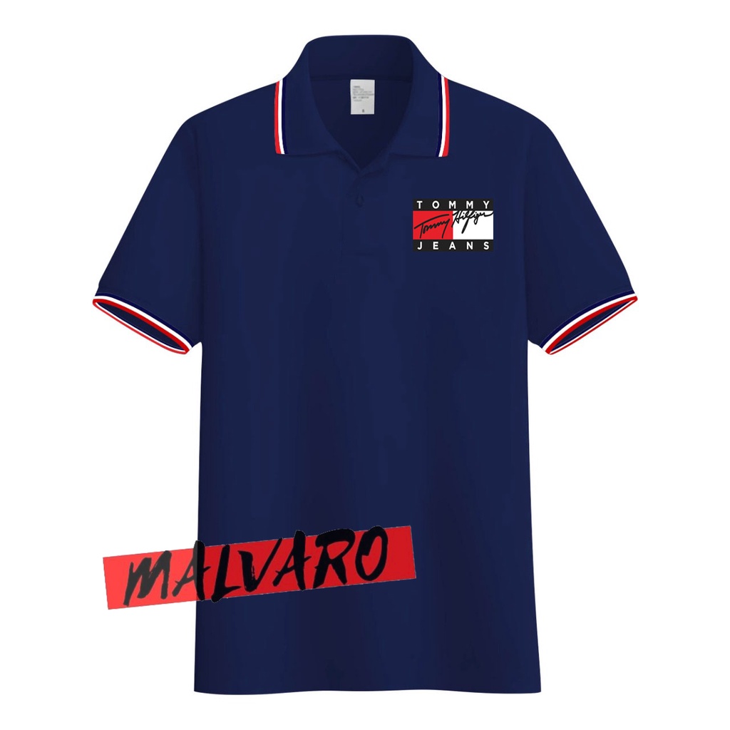 MALVARO Polo Shirt / Polo List / Kaos Kerah Pria / Kaos Polo / Tshirt Pria N-12 (CL)