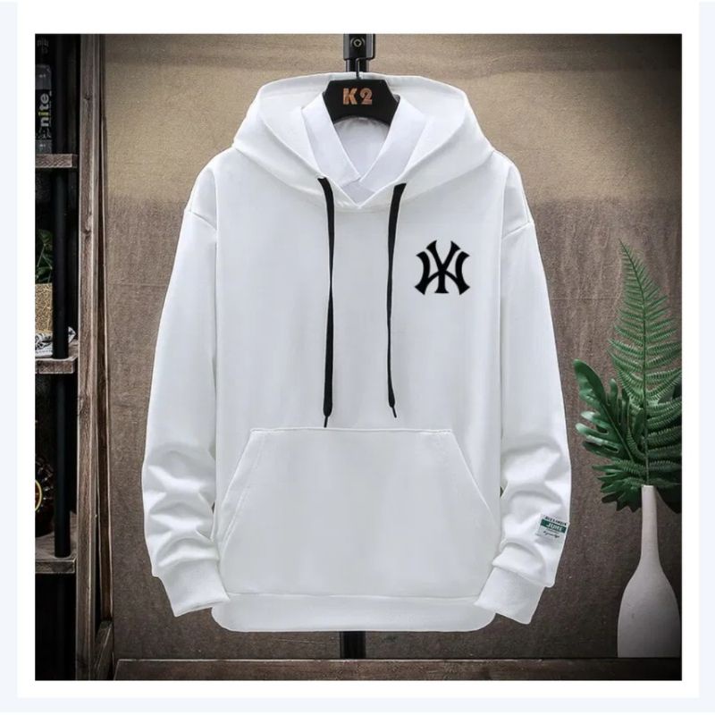 sweater hoodie logo WY pria wanita size M-L-XL-XXL BISA WANITA PRIA BIRU Navy