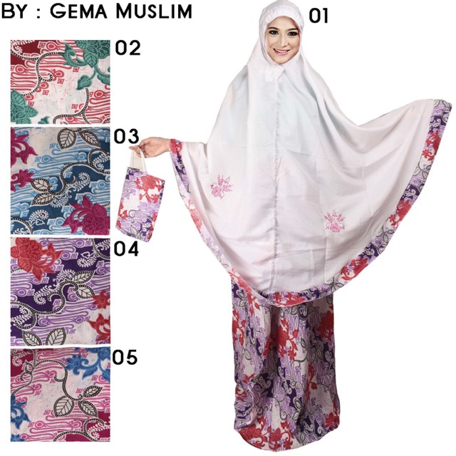 Mukena batik alesya A01