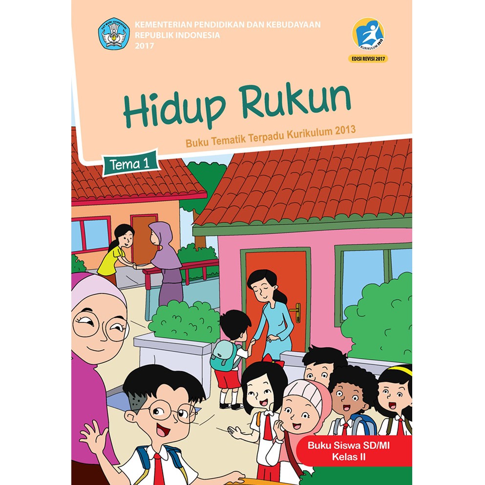 Buku SD kelas 2 Tema 1 Hidup Rukun