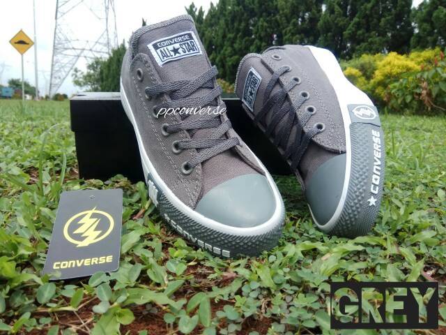 Converse Chuck Taylor New Release Undefeated Low Pendek Abu Grey Mono