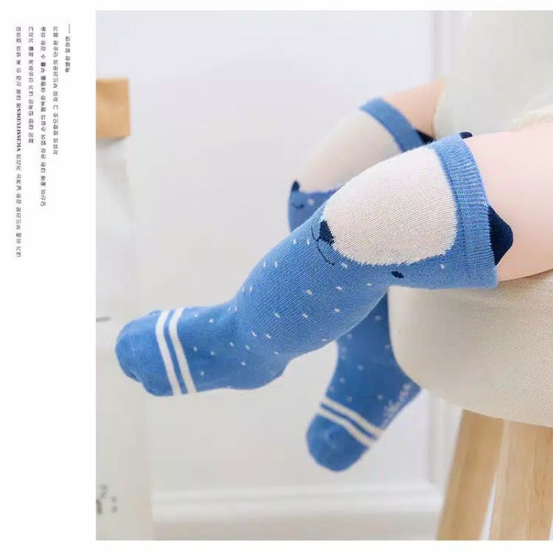 KAOS KAKI BAYI PANJANG DENGKUL LUCU IMUT TEBAL UNIK / KOREAN SHOCK BATITA BALITA-5
