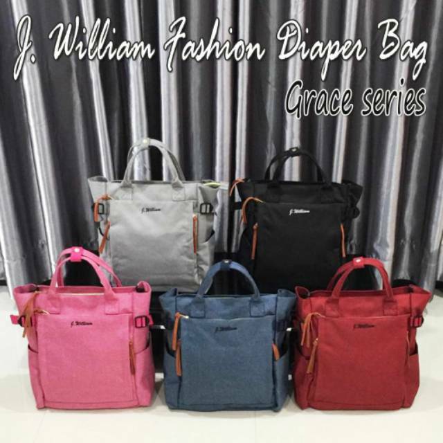 [MURAH] Diaperbag - Tas Bayi - Tas Popok - JW William Fashion Grace Series