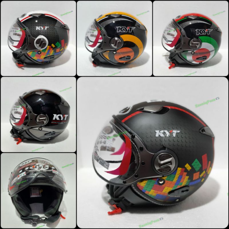 Helm KYT Elsico Motif / Solid polos Original