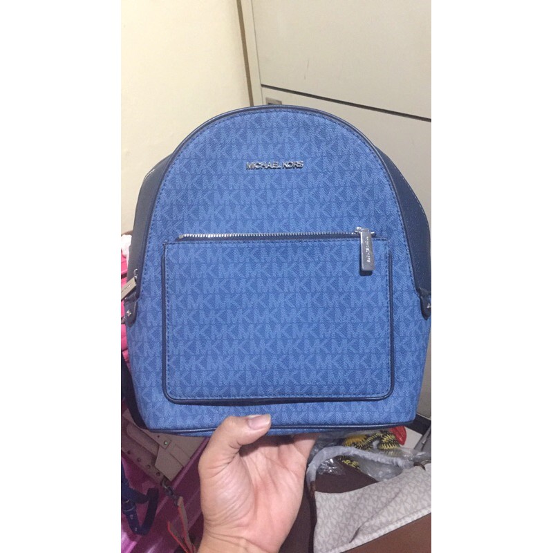 michael kors backpack blue ori / ransel michael kors ori