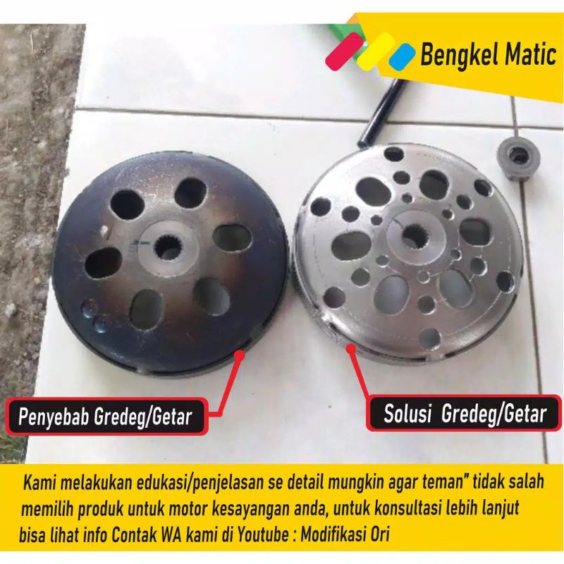 MANGKOK KAMPAS GANDA ORIGINAL HONDA VARIO TACHNO 125 ANTI GREDEG