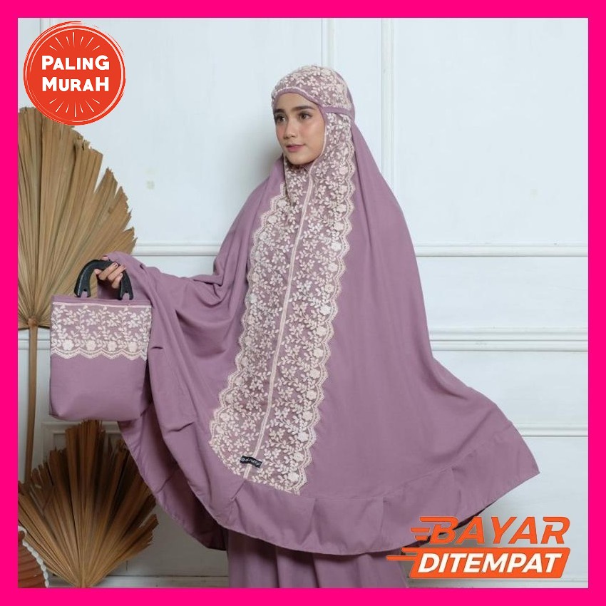 Mukena Dewasa Terbaru 2021 Katun Jepang Murah Jumbo Sutra Putih Khaki By Parisku Mukena Dewasa Siti 