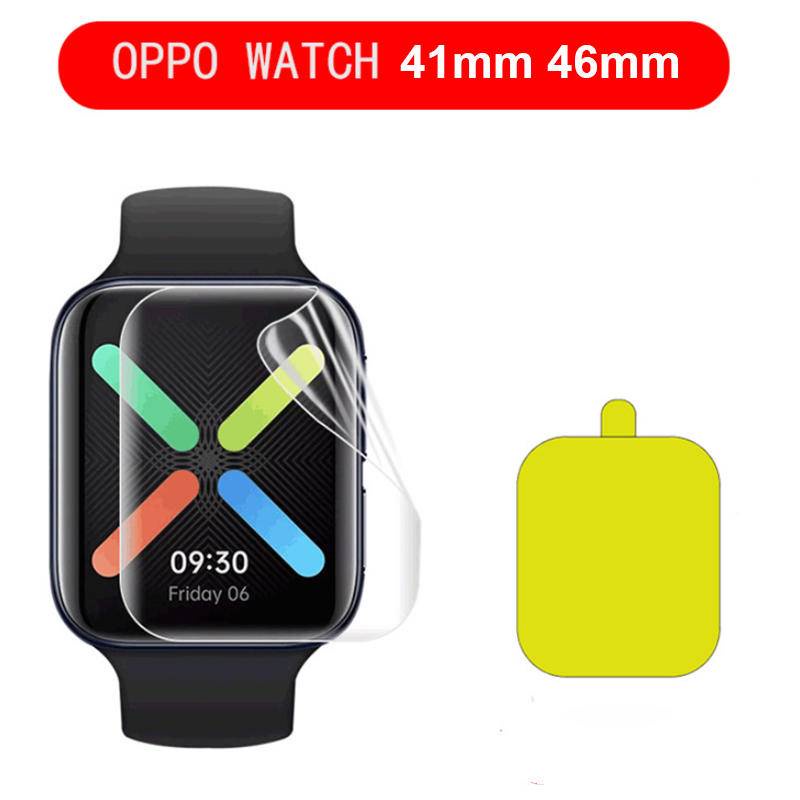 3pcs Film Pelindung Layar Hydrogel Bahan TPU Untuk OPPO Watch Free 2 41mm 42mm 46mm