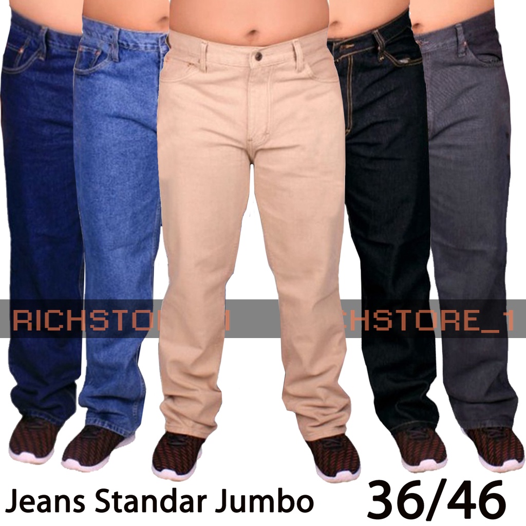 Celana jeans pria ukuran gede standar jeans premium original big size 33-46