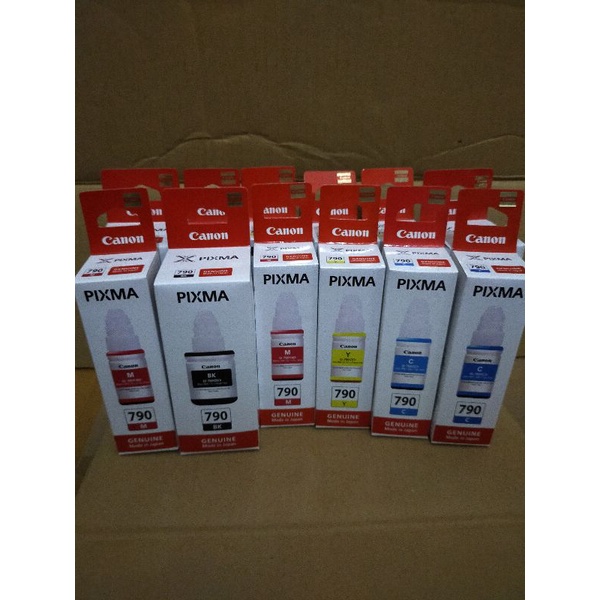 TINTA CANON PIXMA 790 1set(4warna)G1000/G1010/G2000/G2002/G2010/G2012/G3000/G3010/G3012/G4000/G4010