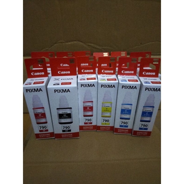 TINTA CANON PIXMA 790 1set(4warna)G1000/G1010/G2000/G2002/G2010/G2012/G3000/G3010/G3012/G4000/G4010