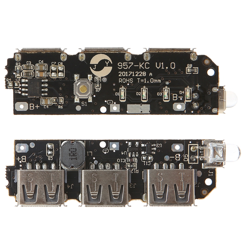 Modul Circuit Board Charger Power Bank 5V 2.1A 3 USB DIY