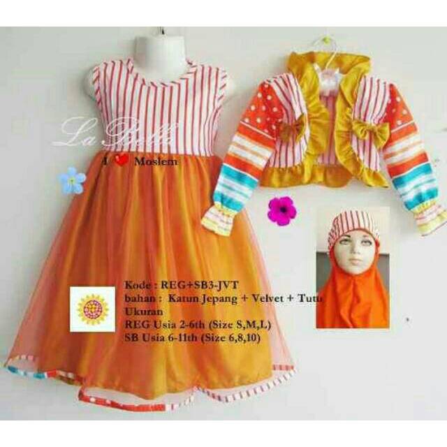 Set gamis anak la bella