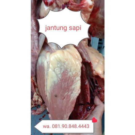 

jantung sapi lokal 500 gram