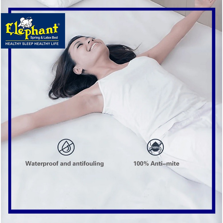 Elephant Full Waterproof 20 cm Matras Protector /Pelindung Kasur