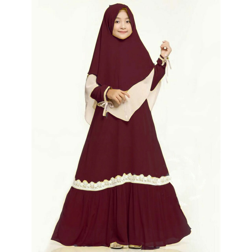 Dress Wenia - Pakaain Anak - Dress Muslim Anak Perempuan