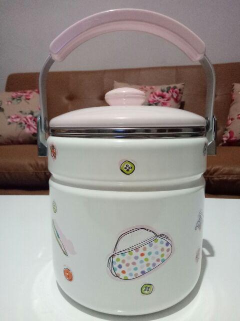 Rantang, Single Food Container Enamel Chefina D16cm, Beauty In The Kitchen