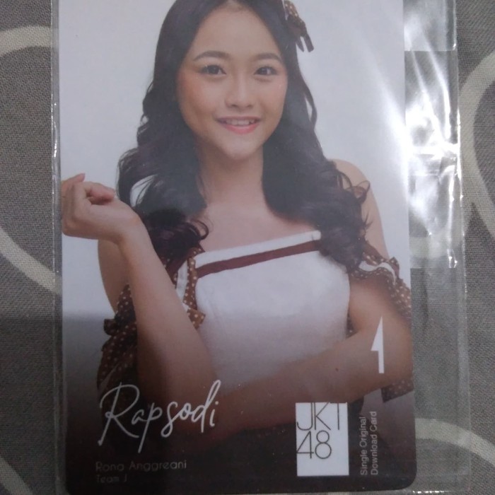 MUSIC CARD SWEET AND BITTER RONA ANGGREANI JKT48