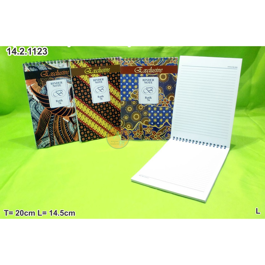 

Block Note Model Spiral Motif Batik Type 076 Murah