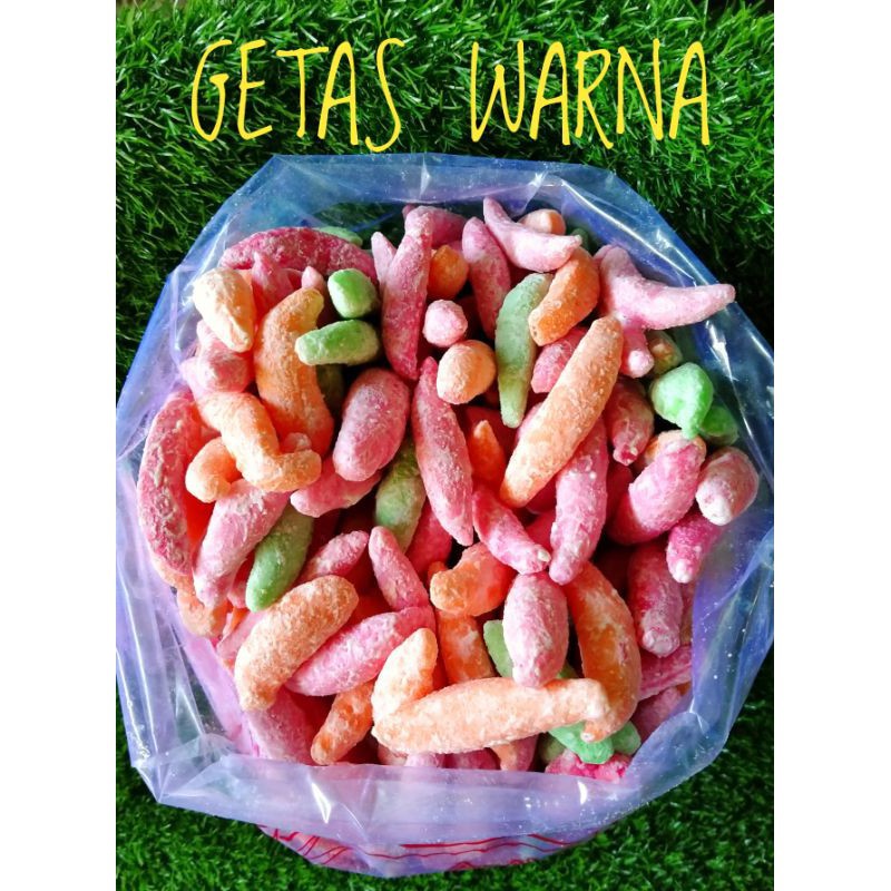 

getas warna/ 250gr /snack kiloan / Makanan Ringan