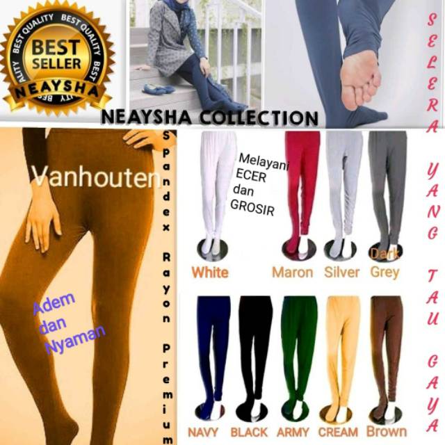 Legging wudhu konveksi neaysha collection bahan spandek rayon super kwalitas premium