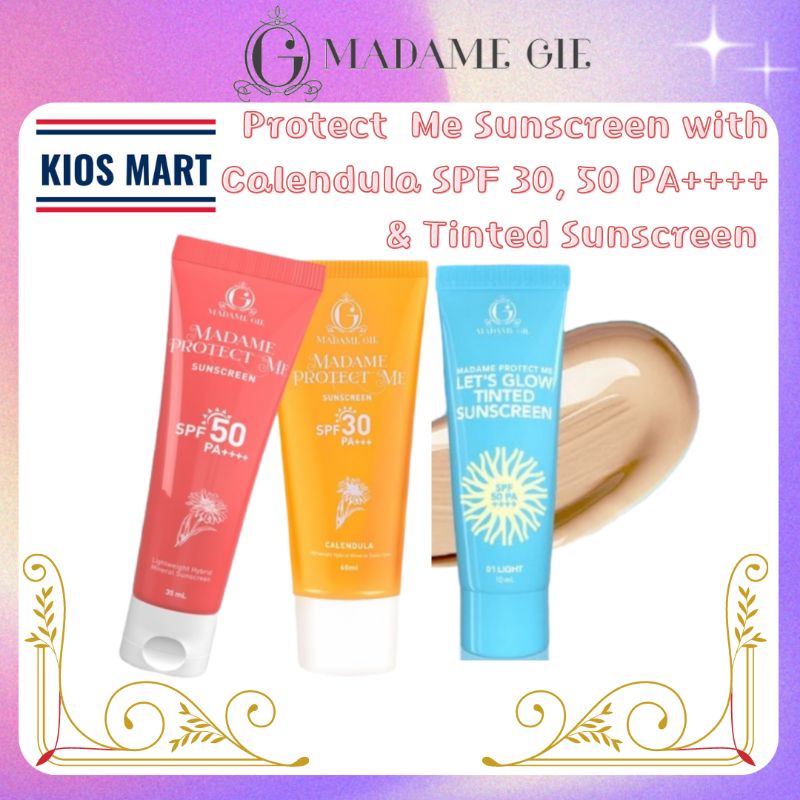 Madame Gie Madame Protect Me Sunscreen SPF 30 PA++++ &amp; SPF 50 PA++++ With Calendula