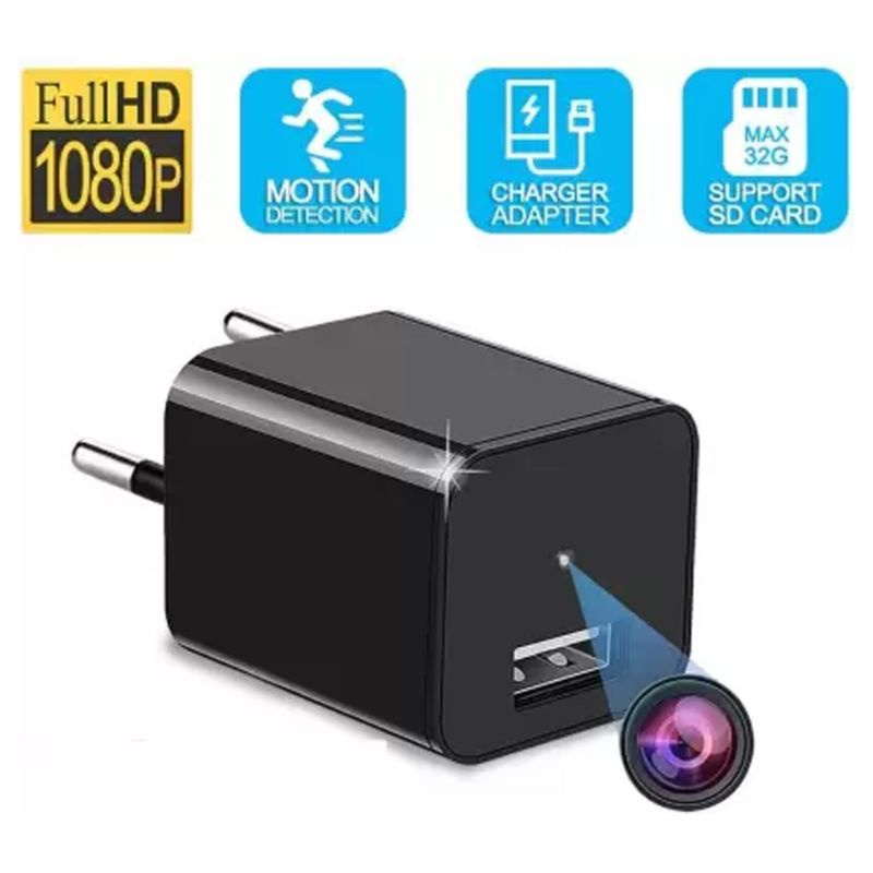 SPY CAM USB CHARGER ADAPTOR + MEMORY 8GB KAMERA PENGINTAI MINI HIDDEN CAMERA 1080 P FULL HD-2