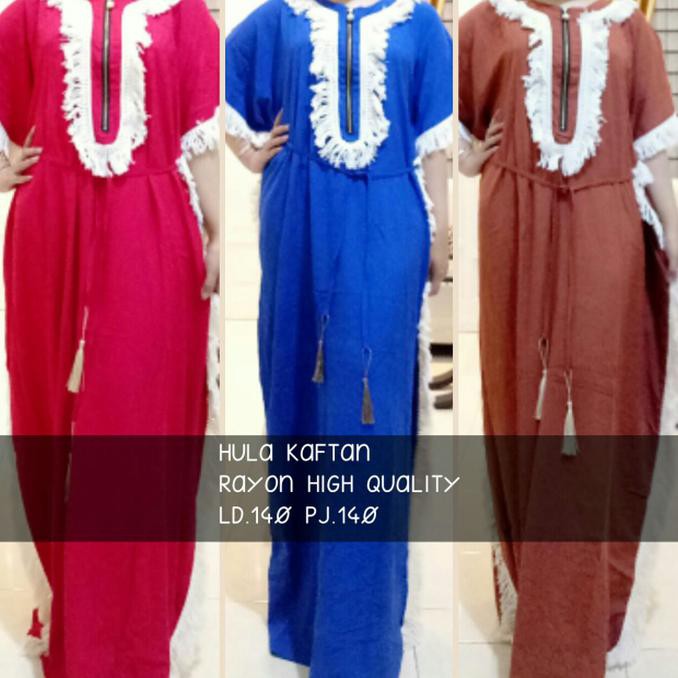 hula kaftan / daster arab - Merah