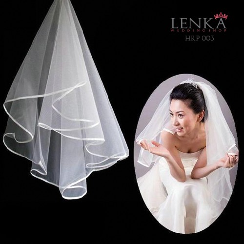 [READY STOCK] SLAYER PENGANTIN WANITA WEDDING VEIL LACE TRANSPARAN HRP003