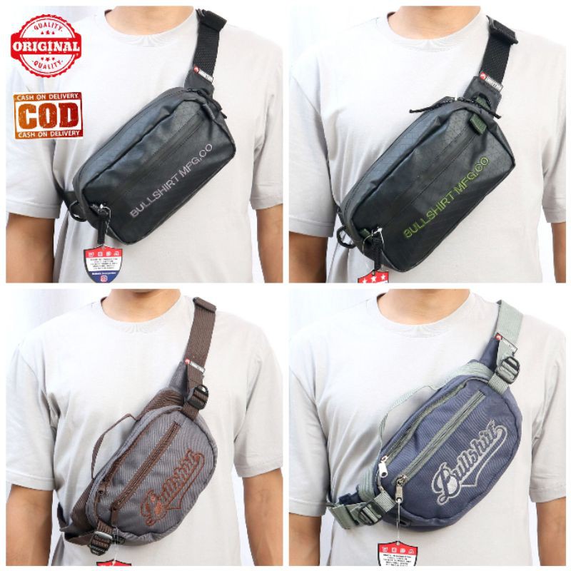 TAS SLEMPANG WAISTBAG DISTRO ORIGINAL CLOTHING BULLSHIRT