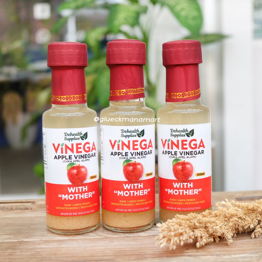 

Dehealth Supplies Apple Cider Vinegar - Cuka Apel Alami 100ml