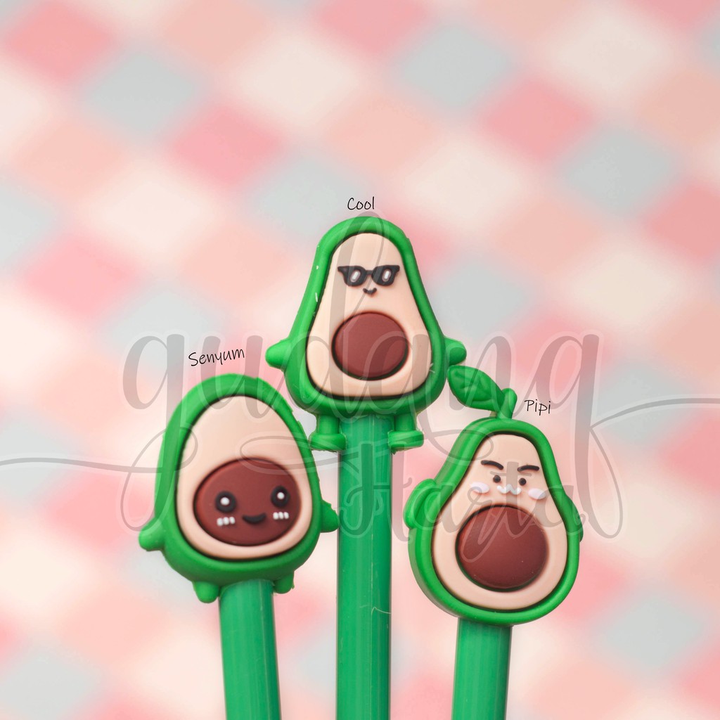 

Pulpen Gel Avocado Pena Lucu Bolpen Alpukat Unik GC 307177
