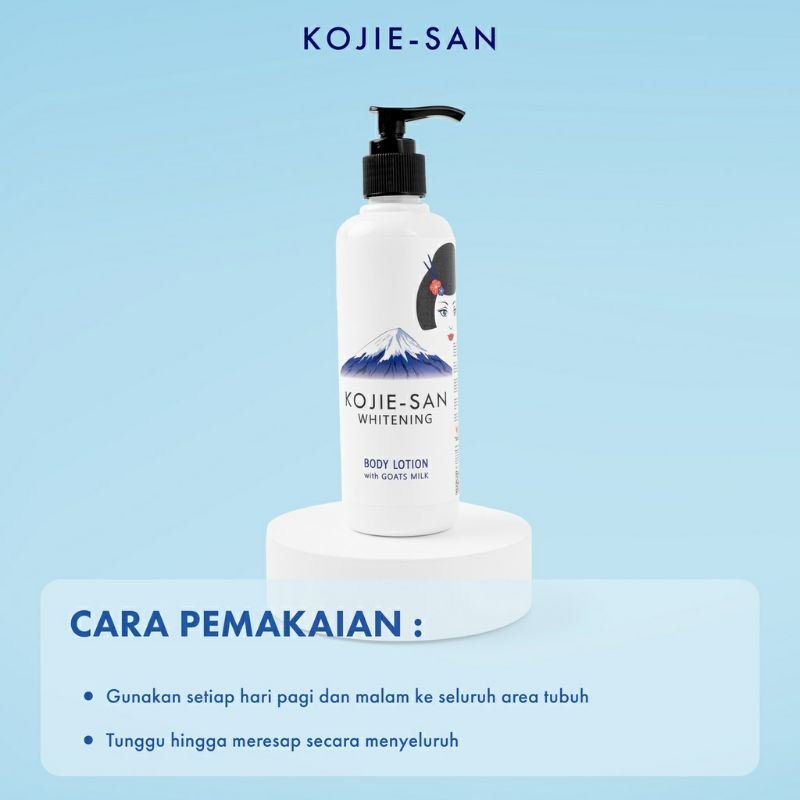 KOJIE SAN BODY LOTION GOAT MILK/KOJIC/GLOW 250ML [𝗕𝗣𝗢𝗠]