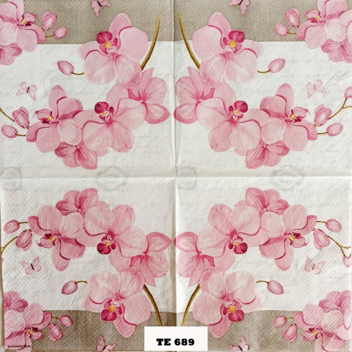 TISU NAPKIN DECOUPAGE EROPAH 33X33 CM TE 689 TTS