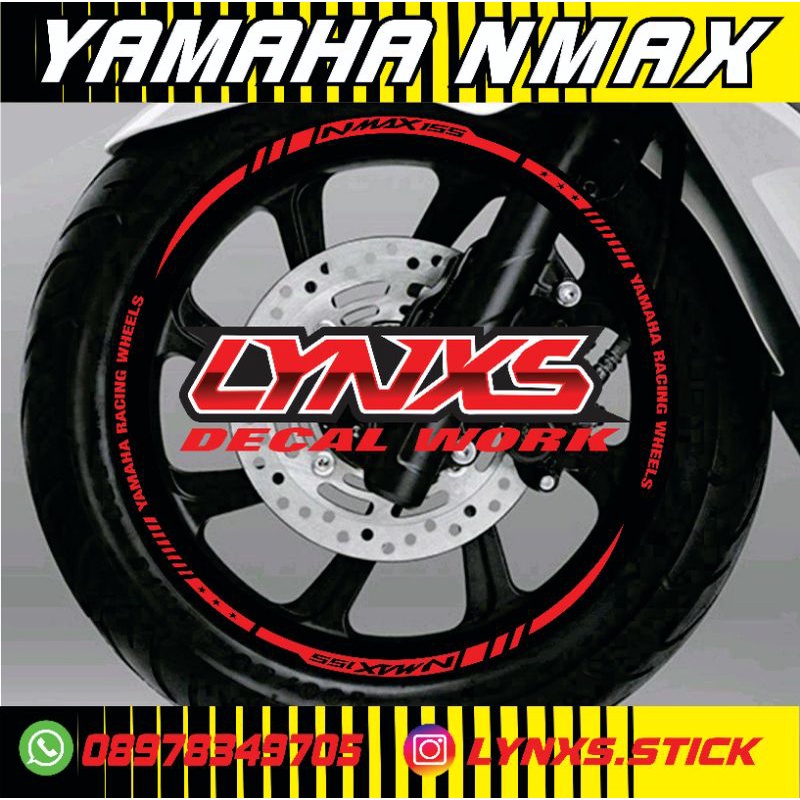 cutting Lis velg Yamaha nmax fullset