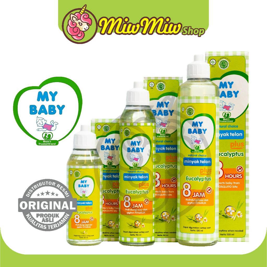 MY BABY Minyak Telon Plus Eucalyptus Untuk Bayi (60 ml/ 90 ml/ 150 ml)