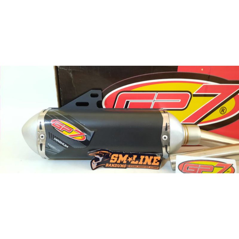 Knalpot GP7 Magnum Klx Dtracker 150 original