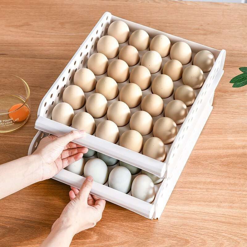 Topprice Kotak Telur / Rak Tempat Penyimpanan Telur / Box Telur Plastik 1 Tingkat / Egg Box COD U88