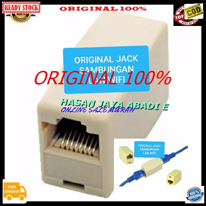 G277 Barel barrel rj45 socket sambungan penyambung kabel LAN komputer laptop internet connector sambung cable utp jaringan perangkat konektor elektronik Splitter selector Adapter penghubung penambah jack jek original alat G277   BISA SEGALA JENIS