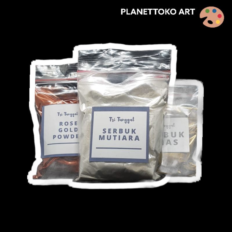 Serbuk Emas 20gr JERMAN Campuran Cat / Resin / Gold Bubuk halus Premium Plastisol Metalic metalik