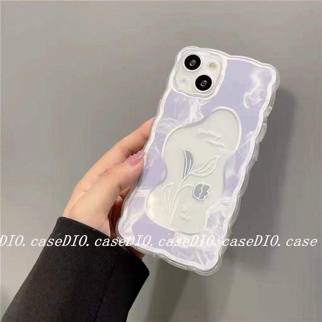 Case Transparan Motif Daun Untuk Iphone 13 Pro Max / 12 / 11 / XS / XR / X / 8 / 7 / 6 / 6s / Plus Se202020