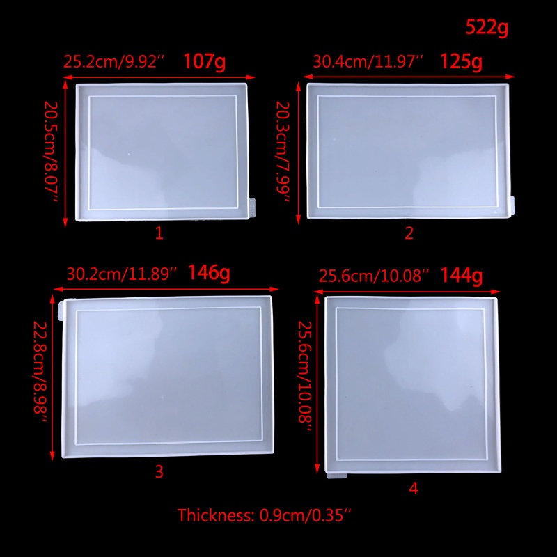 Siy Cetakan Frame Foto Bahan Silikon Untuk Kerajinan Tangan Diy