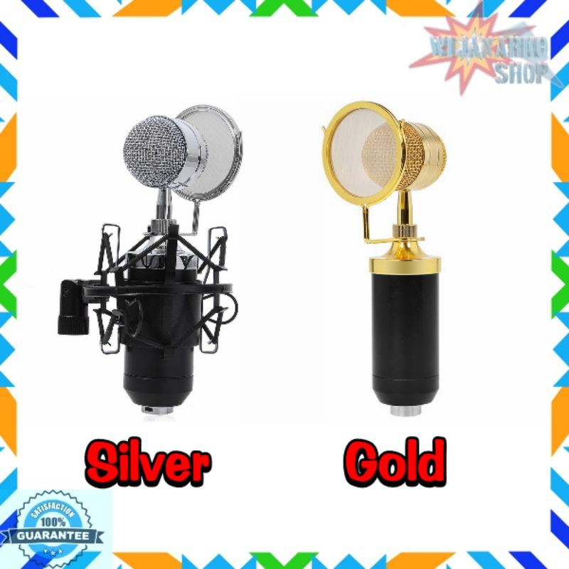 Paket PRO 1 Rekaman / Smule Mic Kondenser BM8000 + Stand Fullset