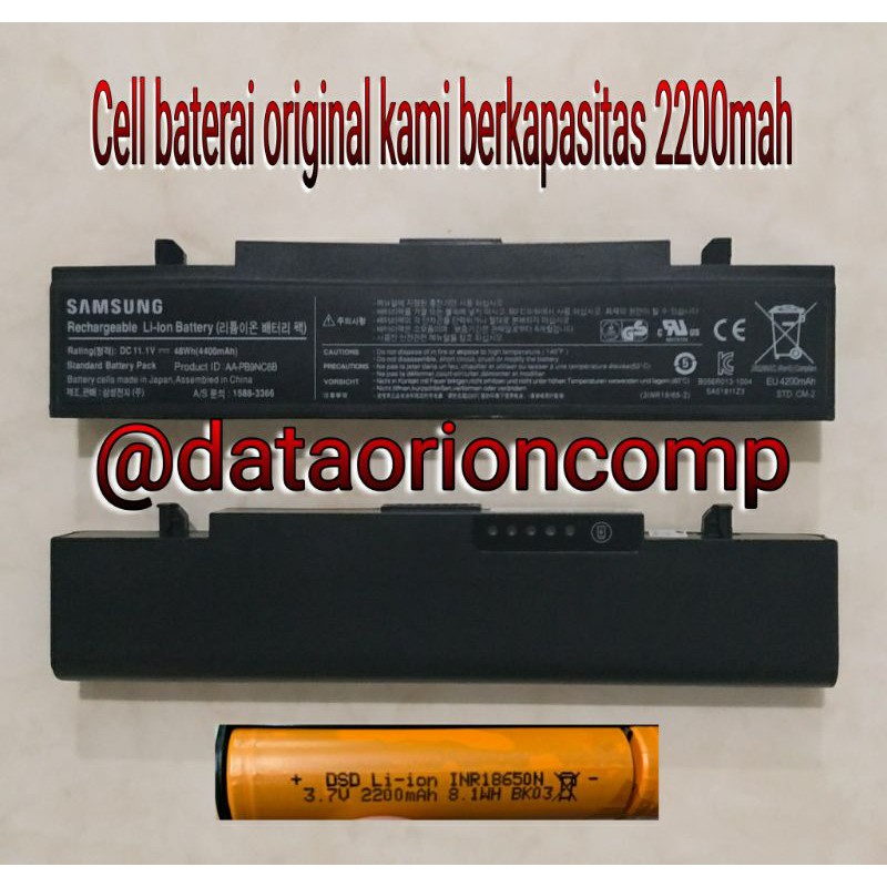 Baterai Battery Samsung NP300 NP300E4X NP305 NP355 NP355E4X R408 R428 RF409 RF410 RF411 RF509 RF510 RV409 RV410 RV413