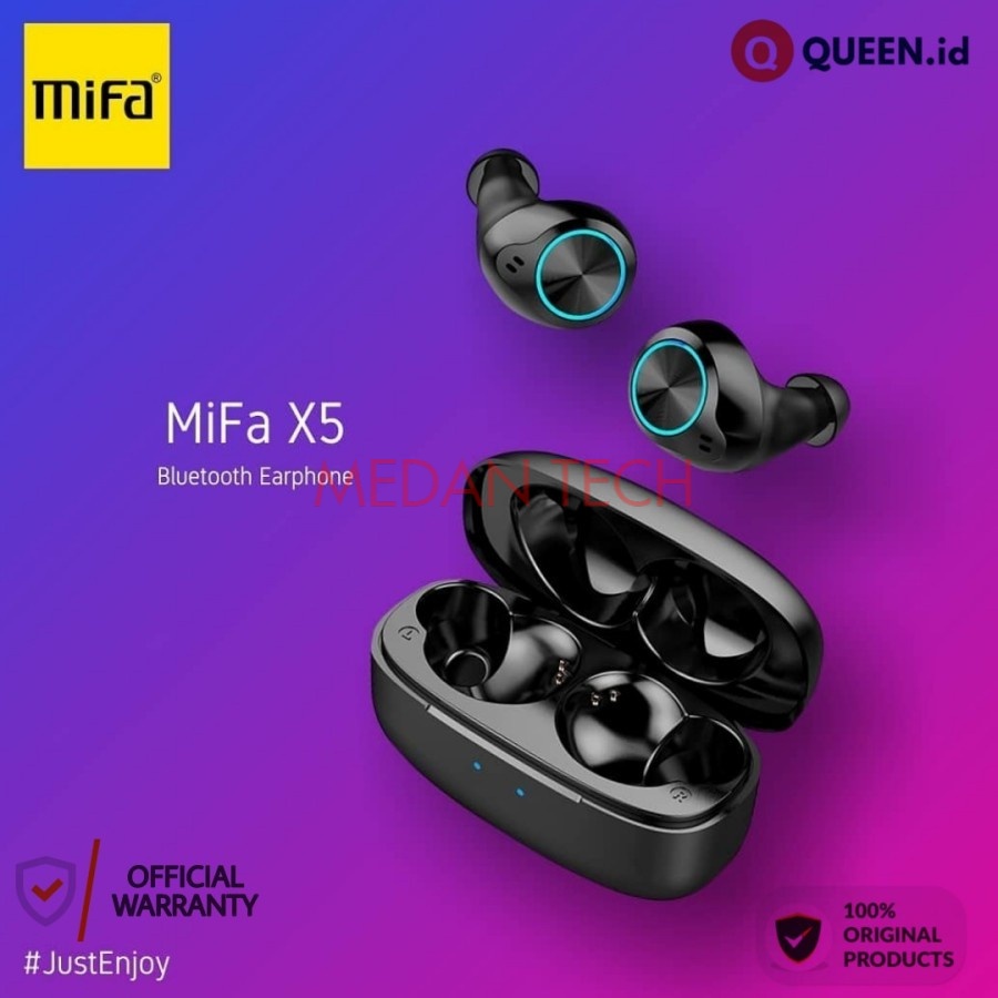 MiFa X5 TWS Wireless Bluetooth Headset Stereo Bass - Headset Earphone MiFa True Wireless Earbuds