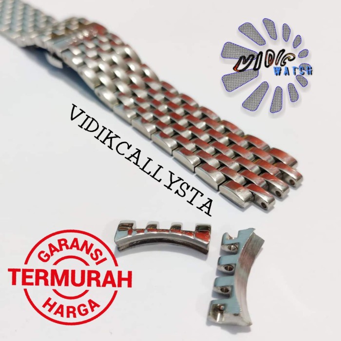 Tali Jam Tangan Strap Rantai 20mm T063 Curved Stainless 20 MM 20MM