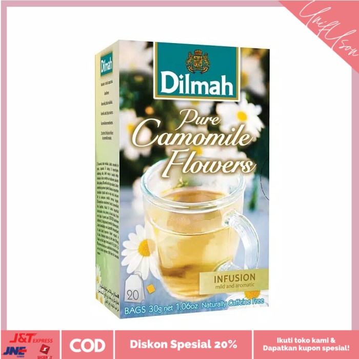 

⭐COD⭐ Dilmah Pure Camomile Flower Tea - Teh Celup